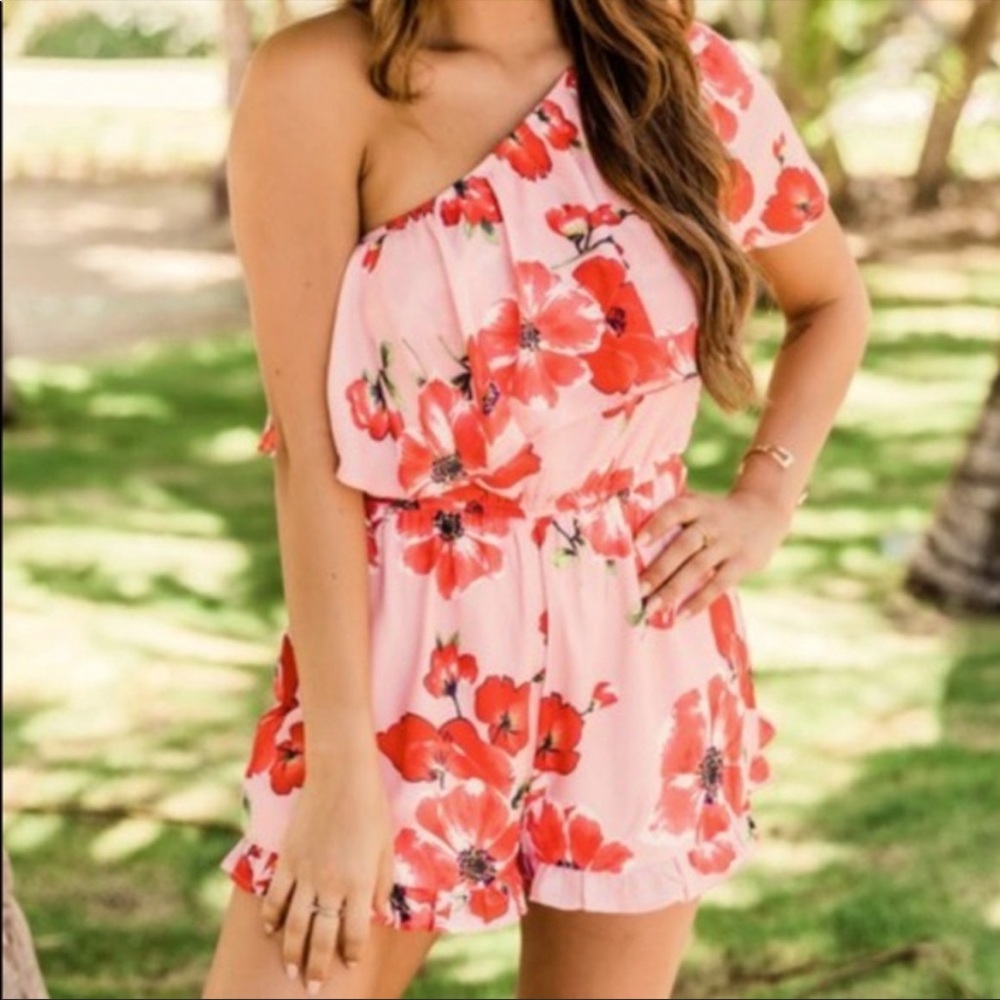 Pink Lily romper size small - Picture 1 of 5